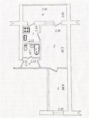 2-комнатная квартира в Мирзо-Улугбекском районе
