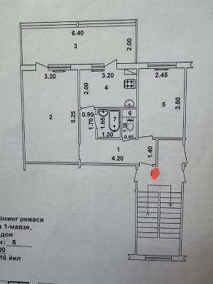 2-комнатная квартира в Яшнабадском районе, Тузель-1