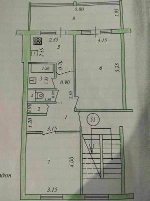 Двухкомнатная квартира в Юнусабадском районе