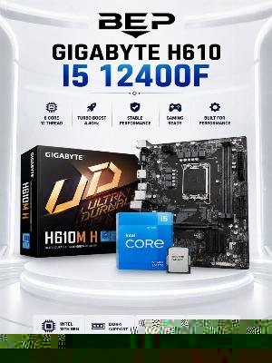 Комплект материнская плата Gigabyte H610 и процессор Intel Core i5-12400F