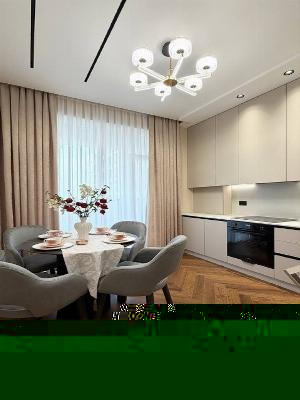 Квартира в ЖК NRG Qorasuv, 2-комнатная, 45 м2