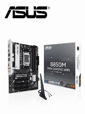 Материнская плата ASUS B850M MAX GAMING WIFI и процессор Ryzen 5 9600X
