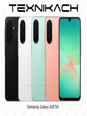 Новый •Samsung Galaxy A26 5G • 6/128 •8/128 • 
6/256 •8/256 • Доставка