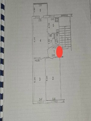 Трехкомнатная квартира, 64 м², Буз Базар