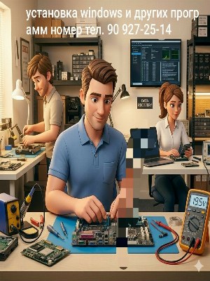 установка windows и других программ есть выспа Ташкенту