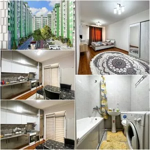 1-комнатная квартира в Яшнобаде, 38 м², 3/9 этаж, мебель и техника, с 1 августа