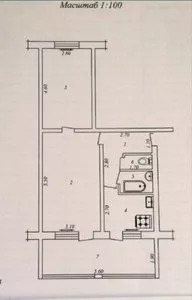 2-комнатная квартира, 56 кв.м, Мирзо-Улугбекский район