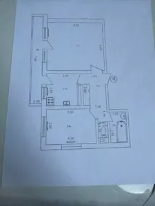 2-комнатная квартира на улице Садыка Азимова