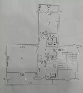 2-комнатная квартира на Юнусабаде-4