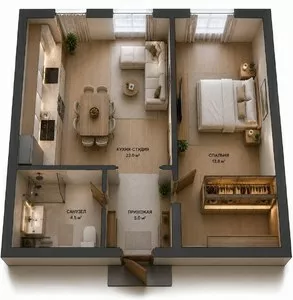 2-комнатная квартира в новостройке, 50 м², Мирзо-Улугбекский район