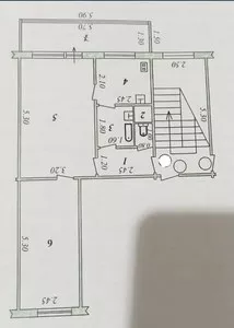 2-комнатная квартира в Яшнабадском районе, 50 кв.м, 3/4 этаж