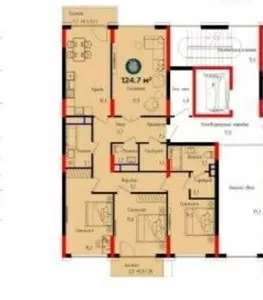 3-комн. квартира в ЖК VOHA NRG, 124.7 м², 3/5 эт.