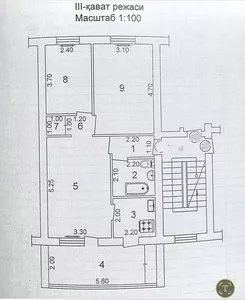 3-комнатная квартира, 70 кв.м, Мирзо-Улугбекский район, Буз-1