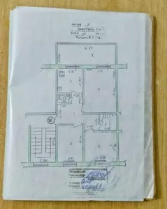 3-комнатная квартира на Госпитальном, 83 м²