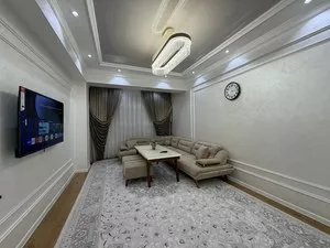 3-комнатная квартира с евроремонтом, мебелью и техникой, 83 м², ул. Рудаки