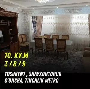 3-комнатная квартира в Алмазарском районе, Тинчлик