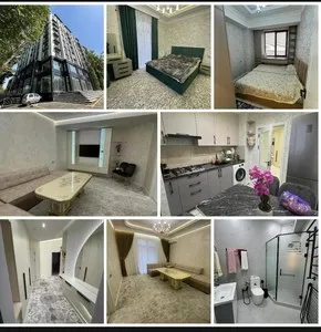 3-комнатная квартира в аренду в Олмазоре, 80 м², евроремонт, мебель