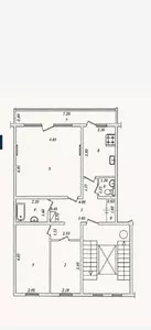 3-комнатная квартира в Мирабадском районе, 75 кв.м