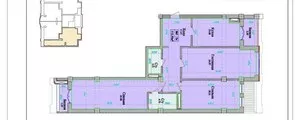 3-комнатная квартира в Яккасарайском районе