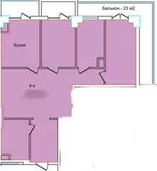 4-комн. квартира, 161 м², Яккасарайский