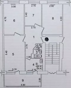 4-комнатная квартира, 80 м2, 2 этаж, район метро Буюк Ипак Йули