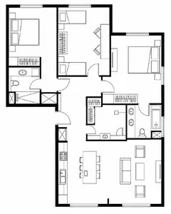 4-комнатная квартира в ЖК Oz Mahal, 105 м²