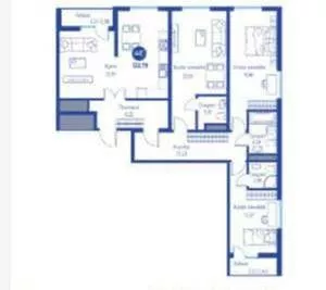 4-комнатная квартира в ЖК Regnum Plaza