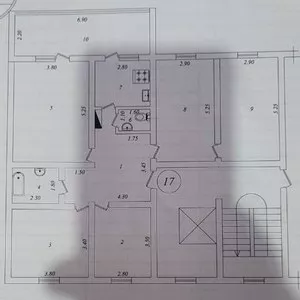5-комнатная квартира в Мирабадском районе, 115 м2