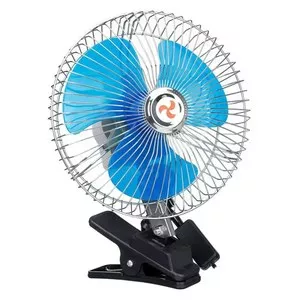 Avtomobil uchun ventilyator qisqichli 12/24V, salonga, sigaret chirog'