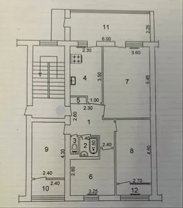 Четырехкомнатная квартира в Мирзо-Улугбекском районе, Ц-2