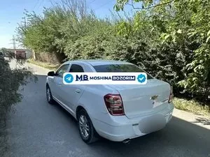 Chevrolet Cobalt 2025, автомат, белый, пробег 34 820 км, Самарканд