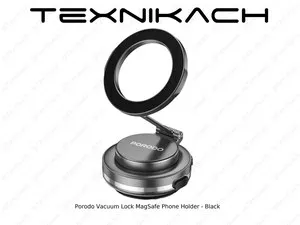 Держатель для телефона Porodo Vacuum Lock MagSafe - Черный