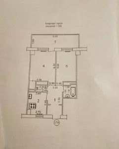 Двухкомнатная квартира в Мирзо-Улугбекском районе, Ц-1