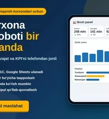 Ishlab chiqarish korxonalari rahbari uchun jonli hisobot dashboardi