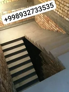 Изготовление бетонных лестниц