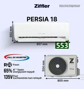 Konditsioner Sklad Rassrochka Uzum N-a Ziffler Inverter Кондиционер