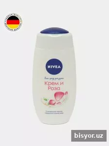 Крем-гель для душа Nivea, крем и роза, 250 мл