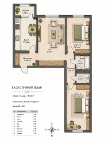 Квартира в ЖК Assalom Bog’lar - Golden House