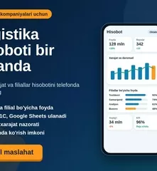 Logistika kompaniyalari uchun rahbar hisobot dashboardi