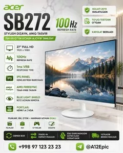 Монитор Acer SB272 27 дюймов
