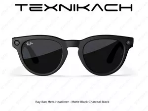 Новый • Ray Ban Meta Headliner Matte Black Charcoal Black • Доставка