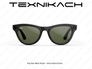Новый • Ray Ban Meta Skyler - Shiny Black Green • Доставка
