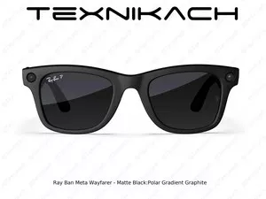 Новый • Ray Ban Meta Wayfarer - Gradient Graphite • Доставка