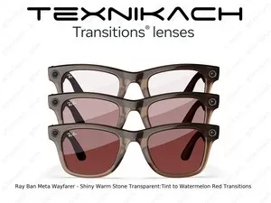 Новый • Ray Ban Meta Wayfarer -  Red Transitions  • Доставка