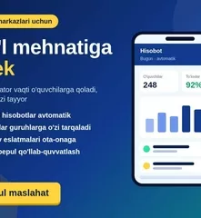 O'quv markazlari uchun hisobot va xabarnoma avtomatlashtirish