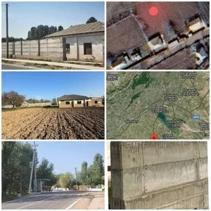 Продается большой участок с домом в Пскентском районе