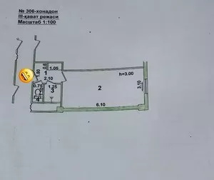 Продажа 1-комнатной квартиры на Чиланзаре 20