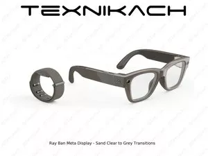 Ray Ban Meta Display - Sand Clear to Grey Transitions • Доставка