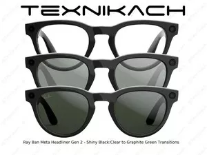 Ray Ban Meta Headliner Gen 2 - Shiny Black/Clear to Graphite Green!!