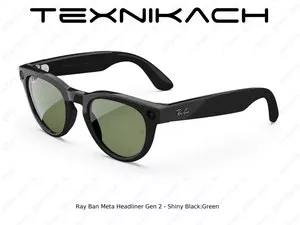 Ray Ban Meta Headliner Gen 2 - Shiny Black/Green